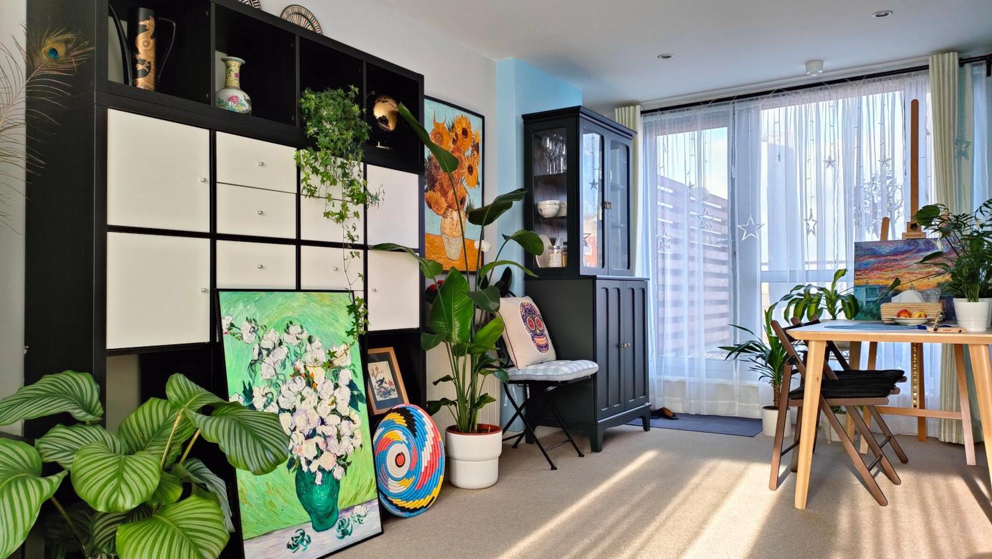 A Private Bedroom With Art Style Located In The Center Apartamento *